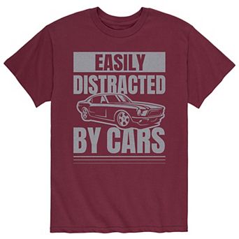 Men's Easily Distracted By Cars Tee