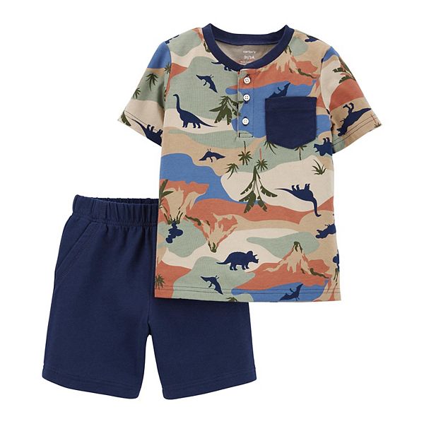 Toddler Boy Carter's Dinosaur Tee & Shorts Set
