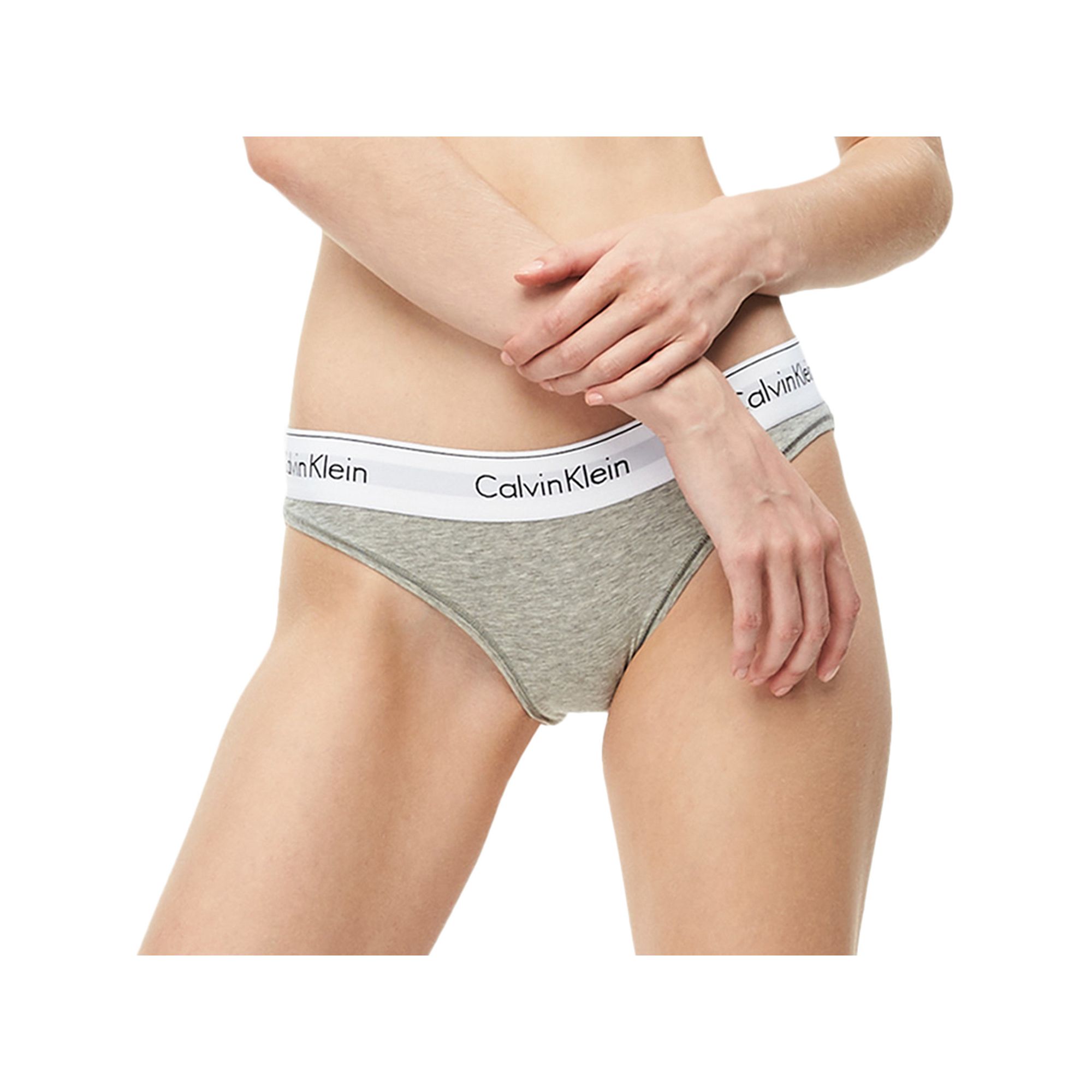Calvin Klein Modern Cotton Bikini Panty F3787, Womens, Size: XS, Gray Grey