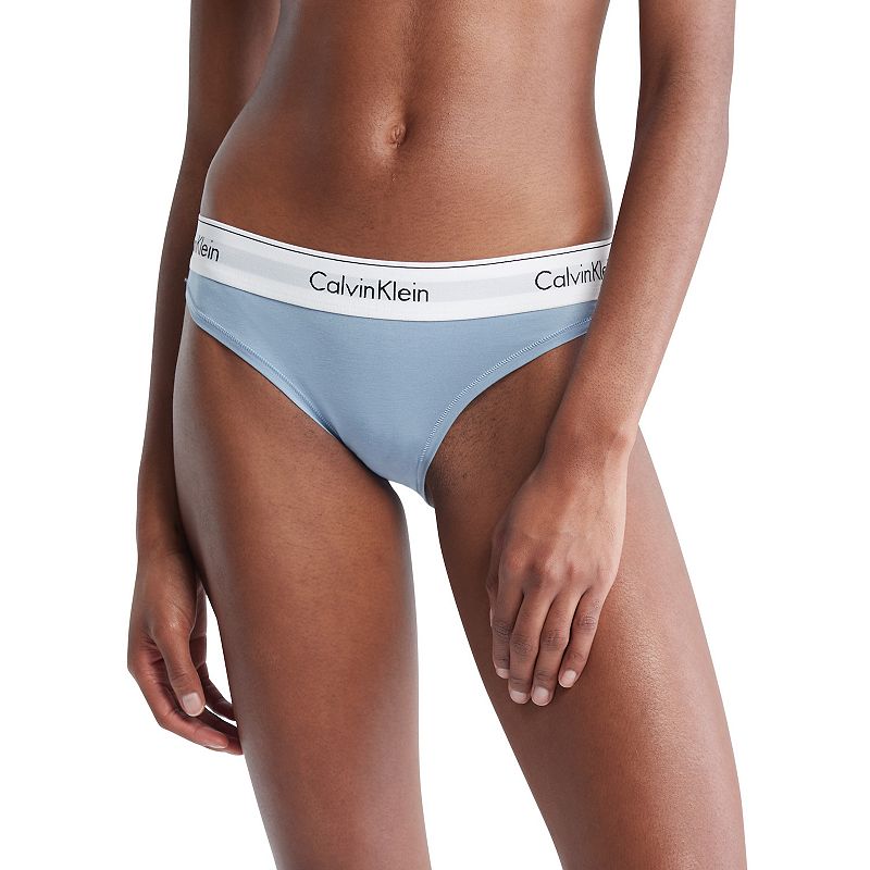 Calvin Klein Modern Cotton Bikini Panty F3787, Womens, Size: XS, Light Blu