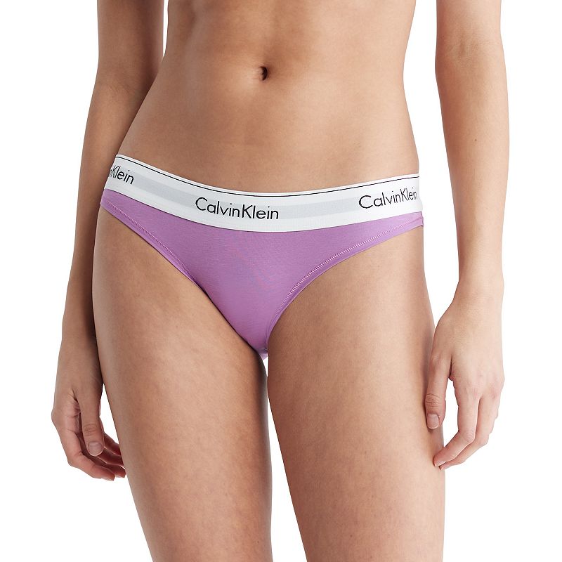 Calvin Klein Modern Cotton Bikini Panty F3787, Womens, Size: XS, Med Purpl