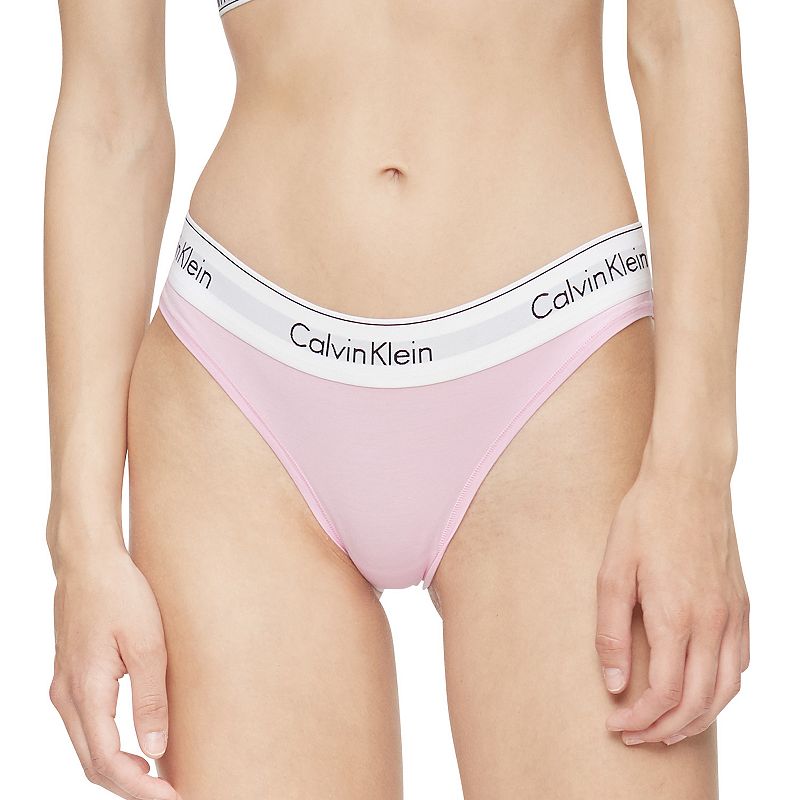 Calvin Klein Modern Cotton Bikini Panty F3787, Womens, Size: XS, Light Pin