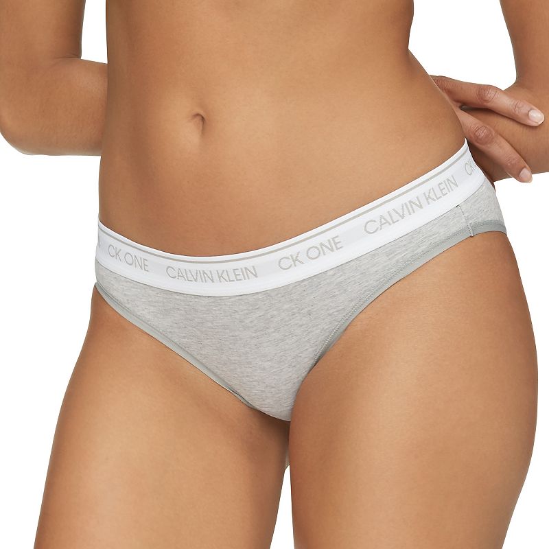 Womens Calvin Klein CK One Bikini Panty QF5735, Size: XS, Grey
