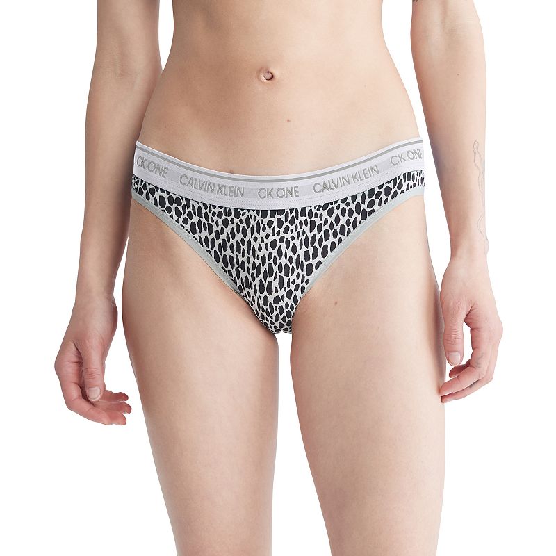 Womens Calvin Klein CK One Bikini Panty QF5735, Size: XS, Med Grey