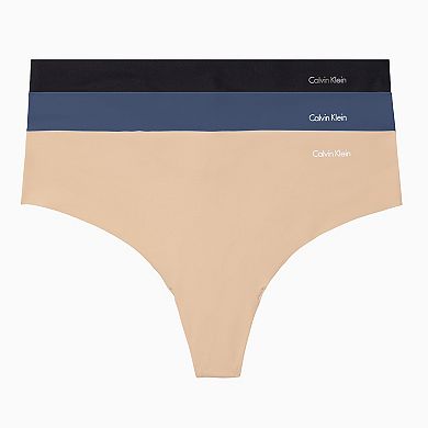 Women's Calvin Klein 3-pk. Invisibles Seamless Thong Panty Set QD3558