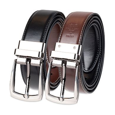 Big & Tall Sonoma Goods For Life® Classic Black-to-Tan Reversible Dress Belt