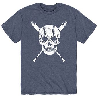 Men's Baseball Skull Tee