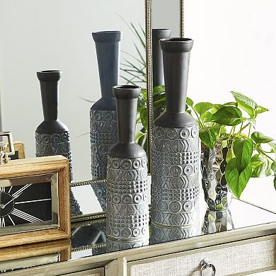 Stella & Eve Grey Stoneware Vase