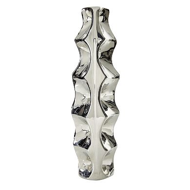Stella & Eve Silver Finish Vase Table Decor