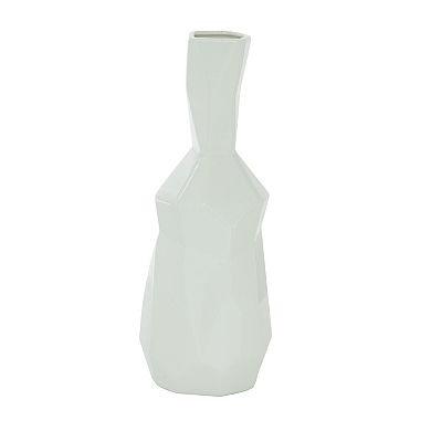 Stella & Eve Modern White Ceramic Vase
