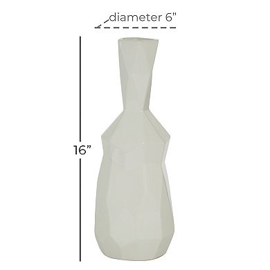 Stella & Eve Modern White Ceramic Vase