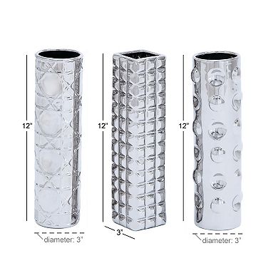 Stella & Eve Textured Ceramic Vase 3-piece Set