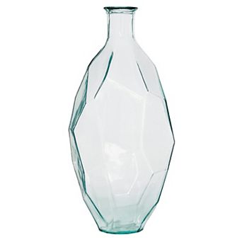 Stella & Eve Faceted Clear Glass Vase