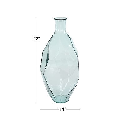 Stella & Eve Faceted Clear Glass Vase