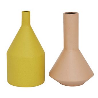 Stella & Eve Multi Iron Vase 2 pc Set