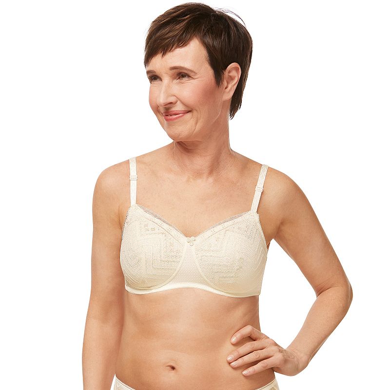 Amoena Carrie Padded Wire-Free Masectomy Bra 44717, Womens, Size: 34 D, Of