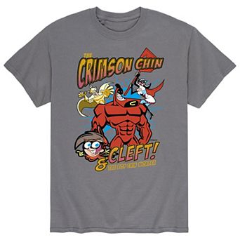 Men's Fairly Odd Parents Crimson Chin & Cleft Tee