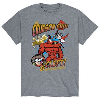 Men's Fairly Odd Parents Crimson Chin & Cleft Tee