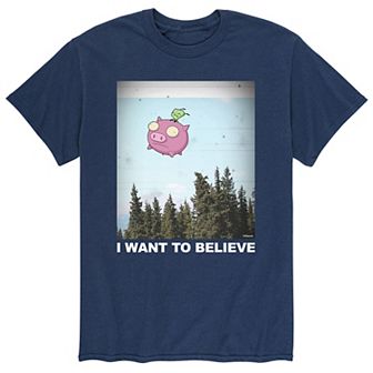 Men's Invader Zim Gir I Want To Believe Tee