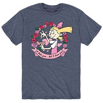 Men's Hey Arnold! Valentines I Love You Tee