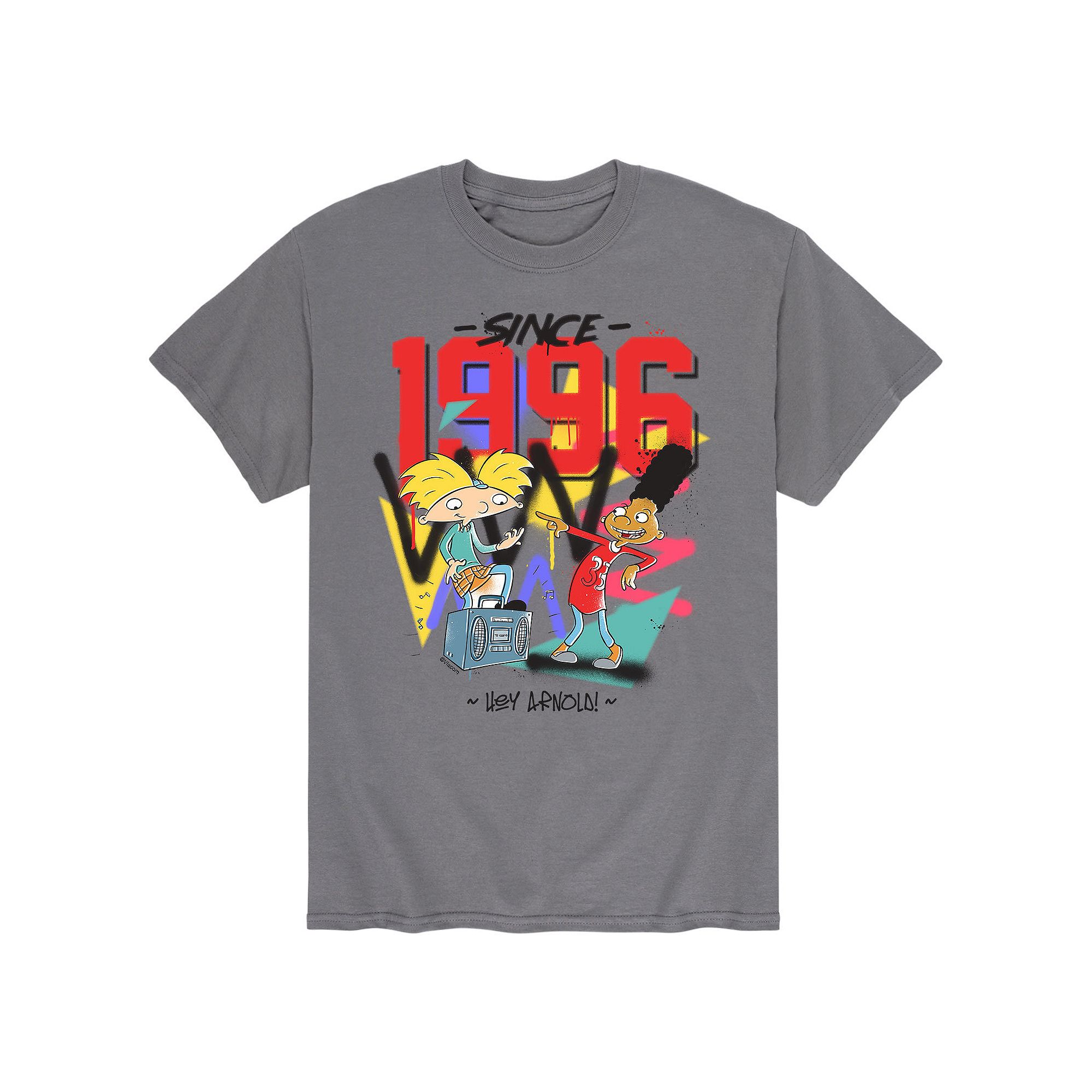 Mens Hey Arnold! Since 96 Tee, Size: Small, Gray