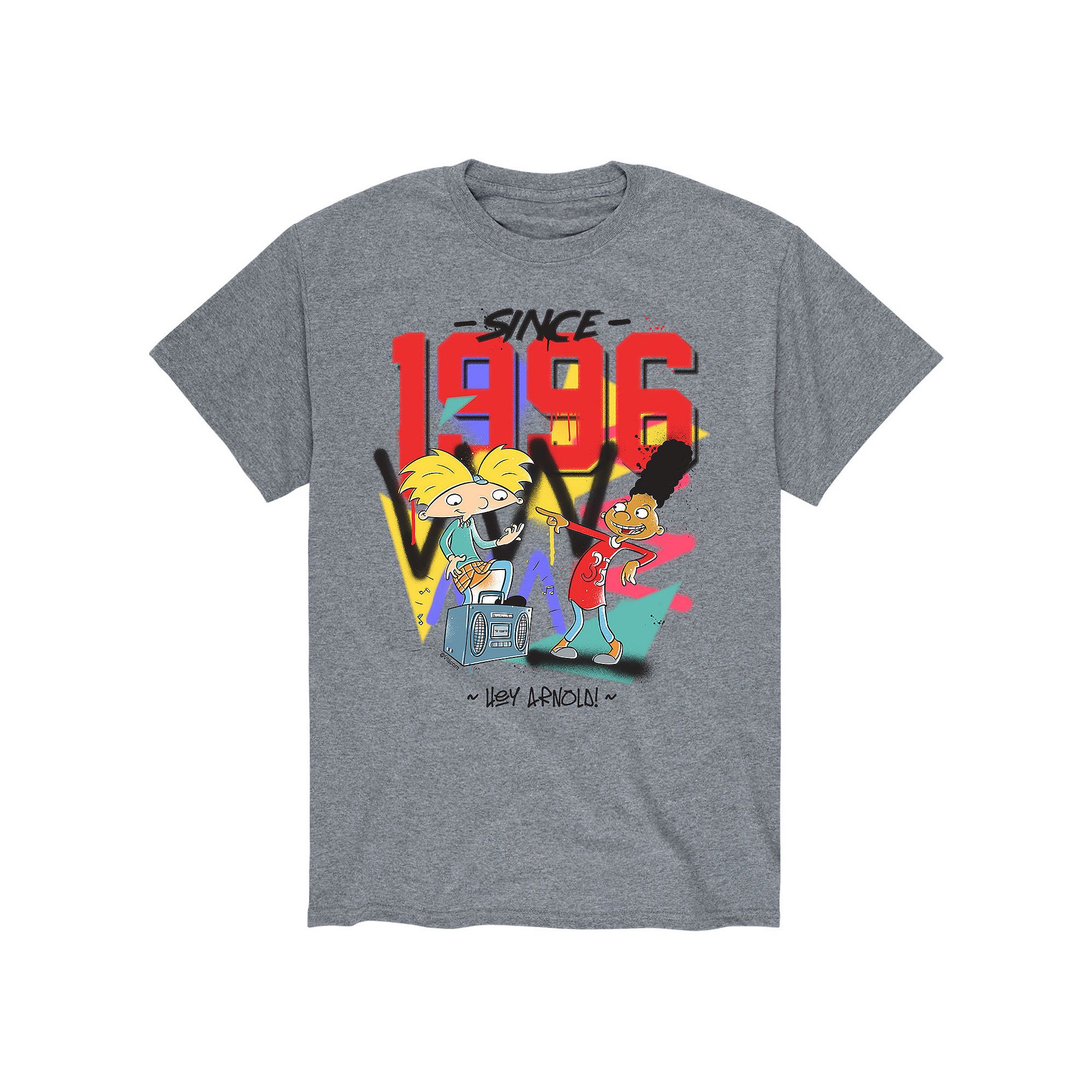 Mens Hey Arnold! Since 96 Tee, Size: Small, Grey 2