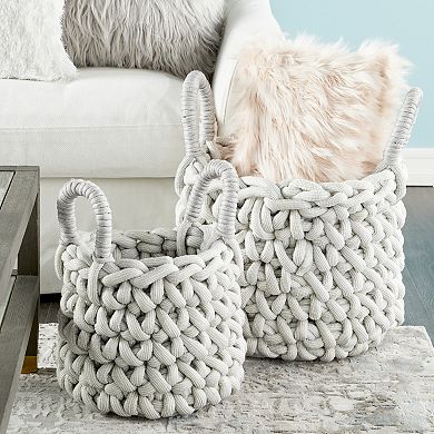 CosmoLiving by Cosmopolitan 2-Piece Basket Set