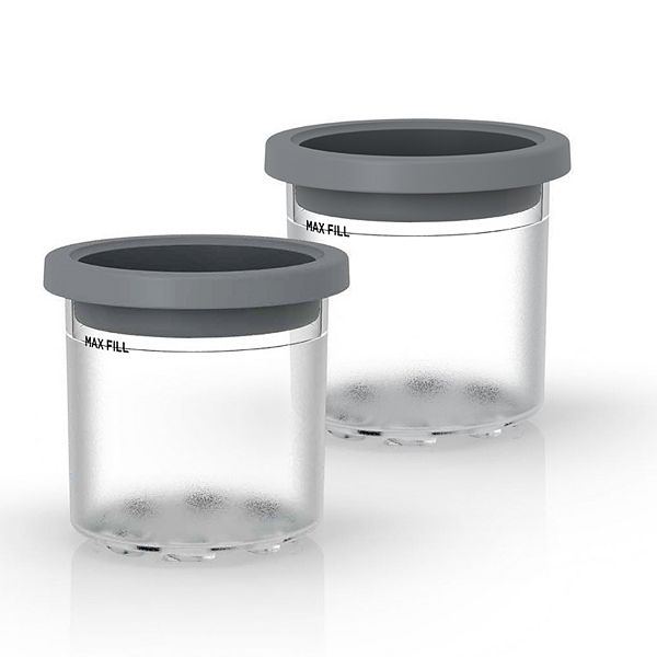 Ninja CREAMi Pints and Lids 2 Pack, Compatible with NC300 Series