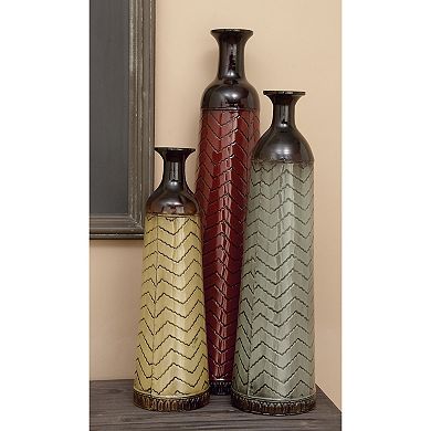 Stella & Eve Multi Tin Vase 3-piece Set
