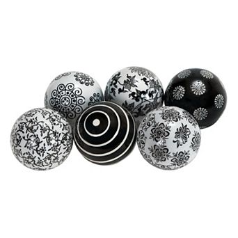 Stella & Eve Printed Orbs Vase Filler Table Decor 6 pc Set