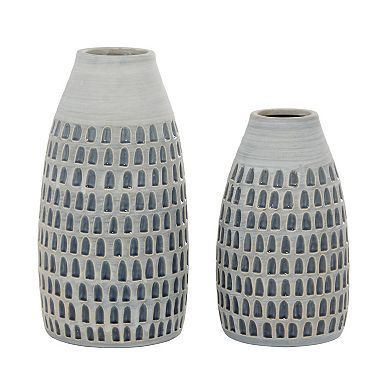 Stella & Eve Textured Vase Table Decor 2-piece Set