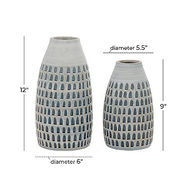 Stella & Eve Textured Vase Table Decor 2-piece Set