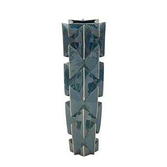 Stella & Eve Blue Stoneware Vase