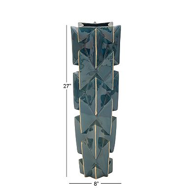 Stella & Eve Blue Stoneware Vase