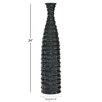 Stella & Eve Black Stoneware Vase