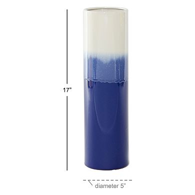 Stella & Eve Ombre Blue Vase Floor Decor