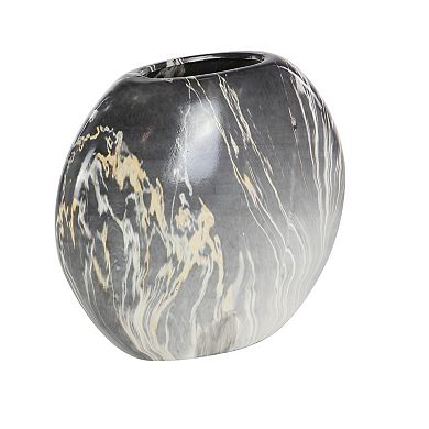 Stella & Eve Marble Finish Vase Table Decor 3-piece Set