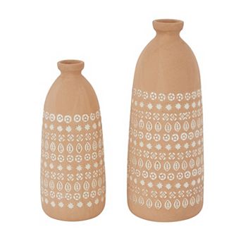 Stella & Eve Detailed Vase Floor Decor 2 pc Set