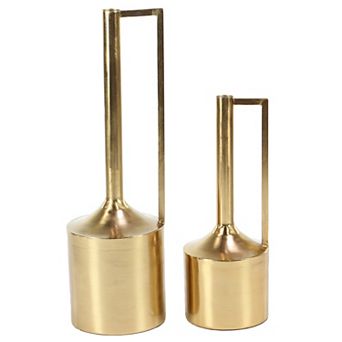 Stella & Eve Gold Finish Vase Table Decor 2 pc Set