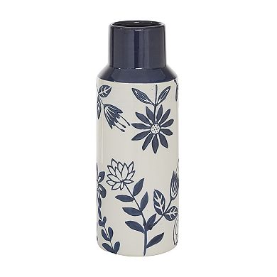 Stella & Eve Modern Blue Ceramic Vase