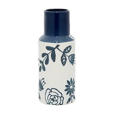 Stella & Eve Modern Blue Ceramic Vase