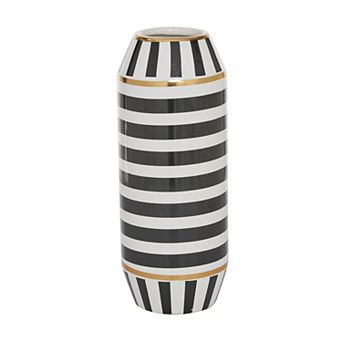 Stella & Eve Modern Black Ceramic Vase