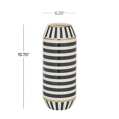 Stella & Eve Modern Black Ceramic Vase