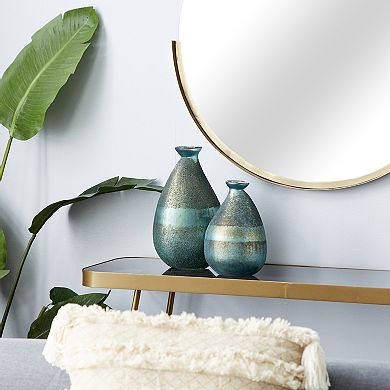 Stella & Eve Glass Teardrop Vase 2-Piece Set