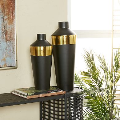 Stella & Eve Metallic Vase Floor Decor 2-piece Set
