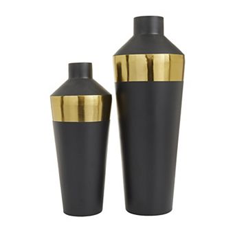 Stella & Eve Metallic Vase Floor Decor 2 pc Set