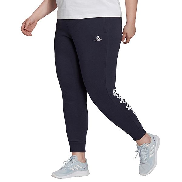 adidas,Womens,3-Stripes French Terry C Pants,Legend Ink/White,3X