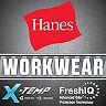 Big & Tall Hanes Workwear 2-pack X-Temp Fresh IQ Crewneck Pocket Tees