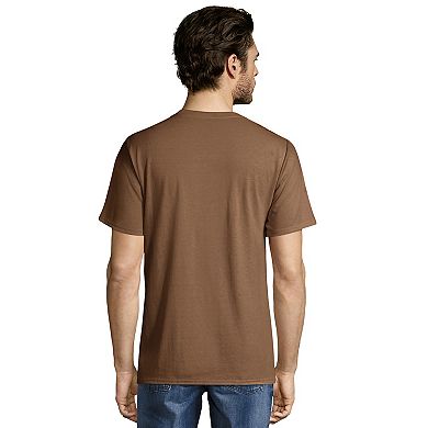 Big & Tall Hanes Workwear 2-pack X-Temp Fresh IQ Crewneck Pocket Tees