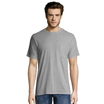 Big & Tall Hanes® Workwear 2-pack X-Temp Fresh IQ Crewneck Pocket Tees